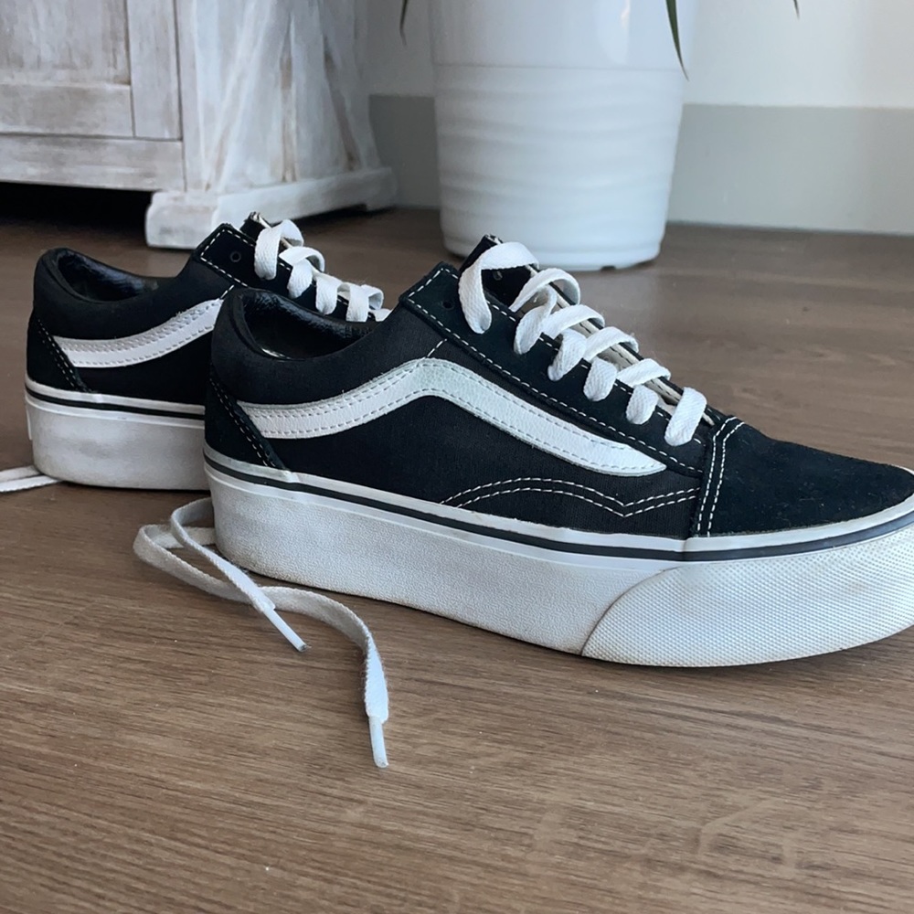 Old Skool Platform Vans - Black - Picture 3 of 3